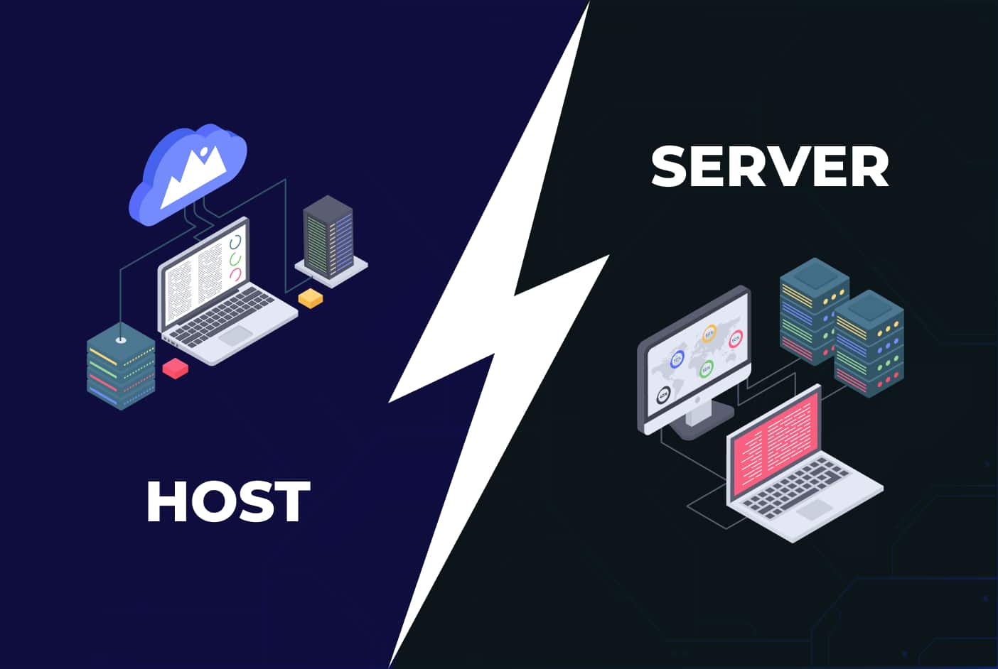 host vs server
