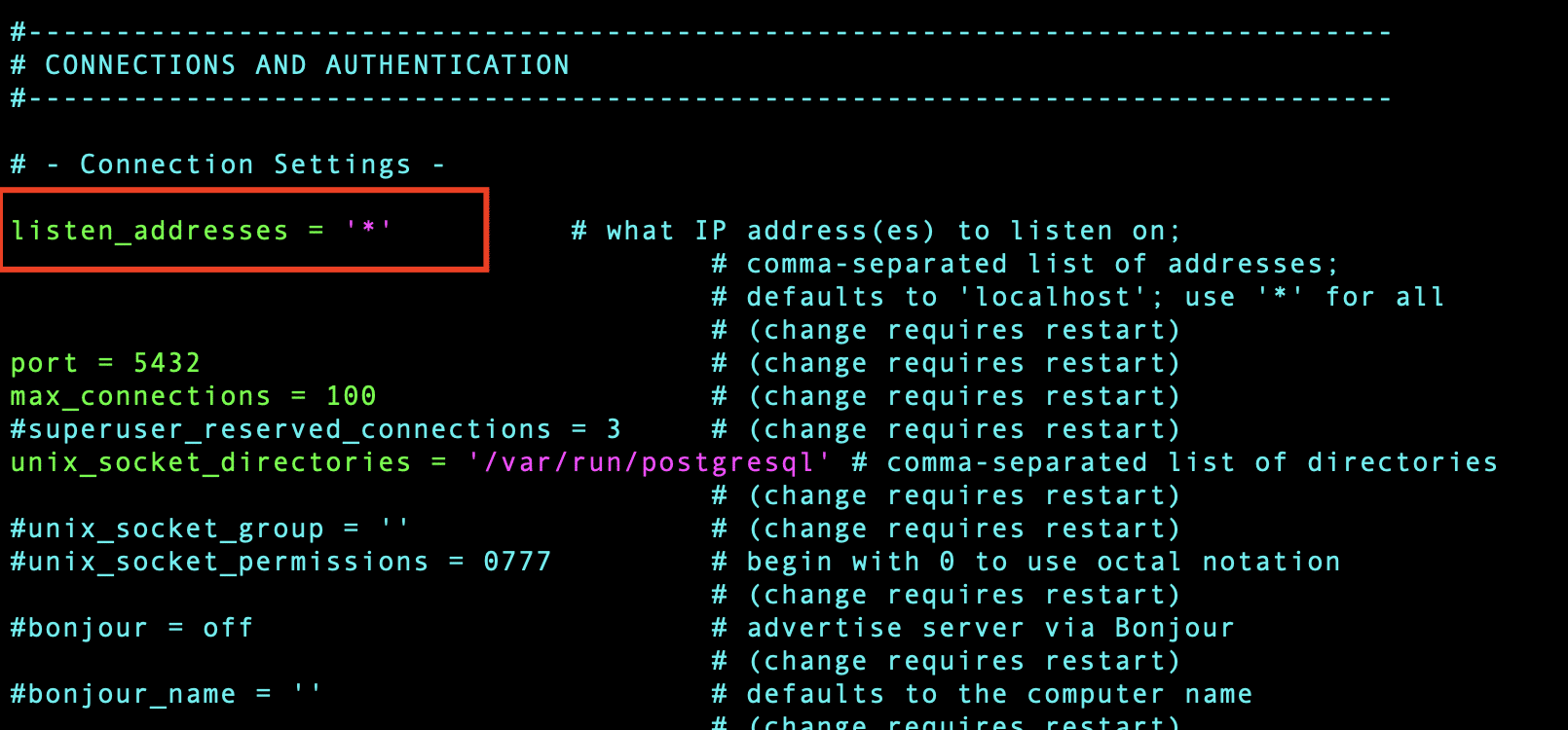 Remote connection of PostgreSQL on Ubuntu