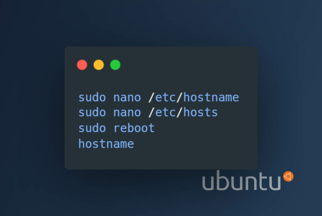 ubuntu change hostname