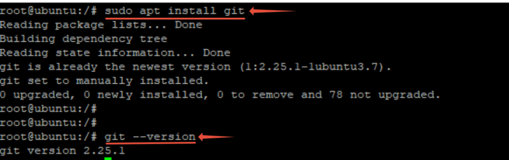 sudo apt install git