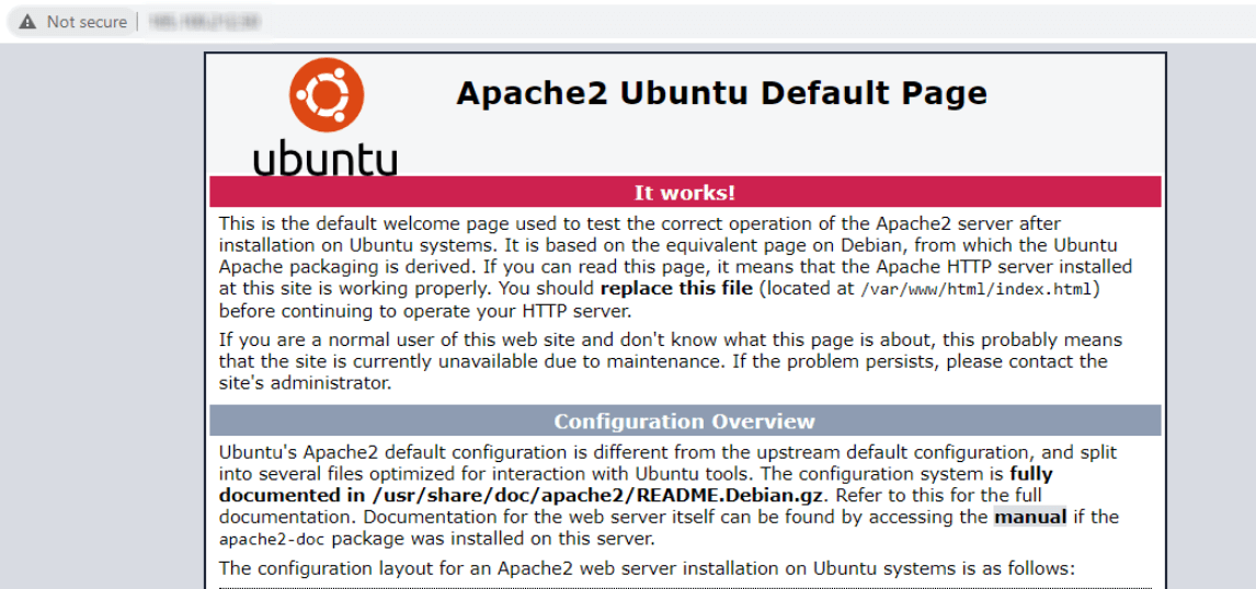 apache 2 ubuntu default page