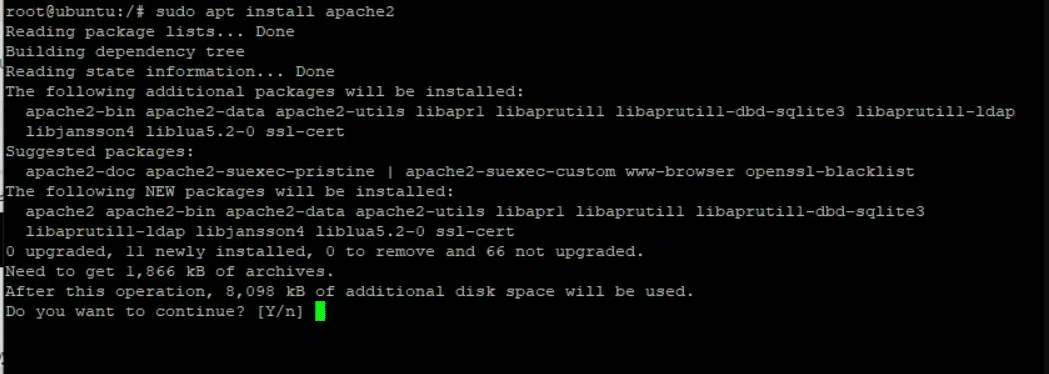 phpmyadmin on ubuntu apache 2 installation