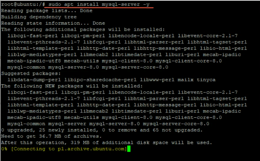 phpmyadmin on ubuntu mysql server reinstallation