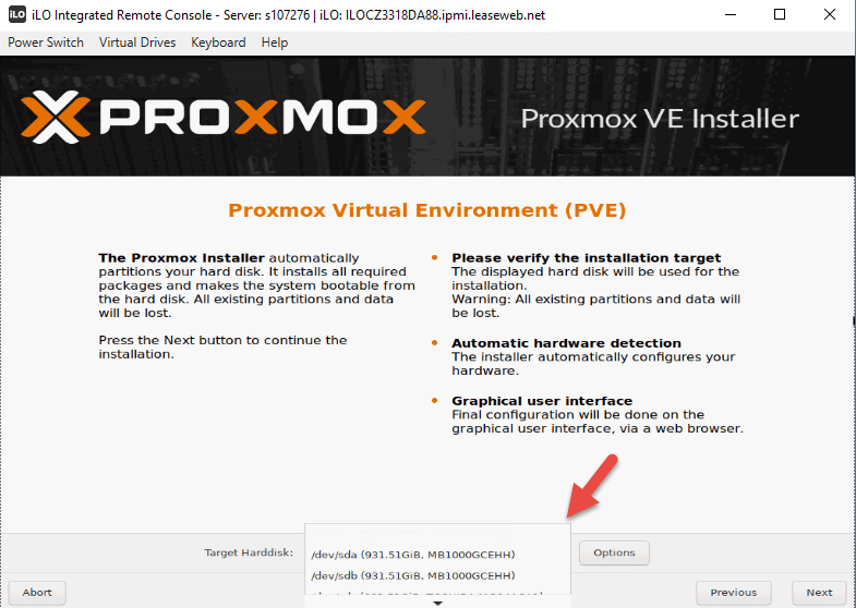 proxmox virtual environment