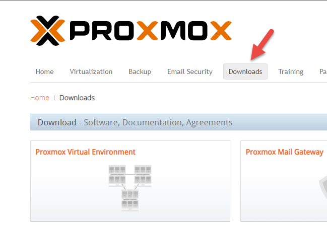 download the Proxmox VE