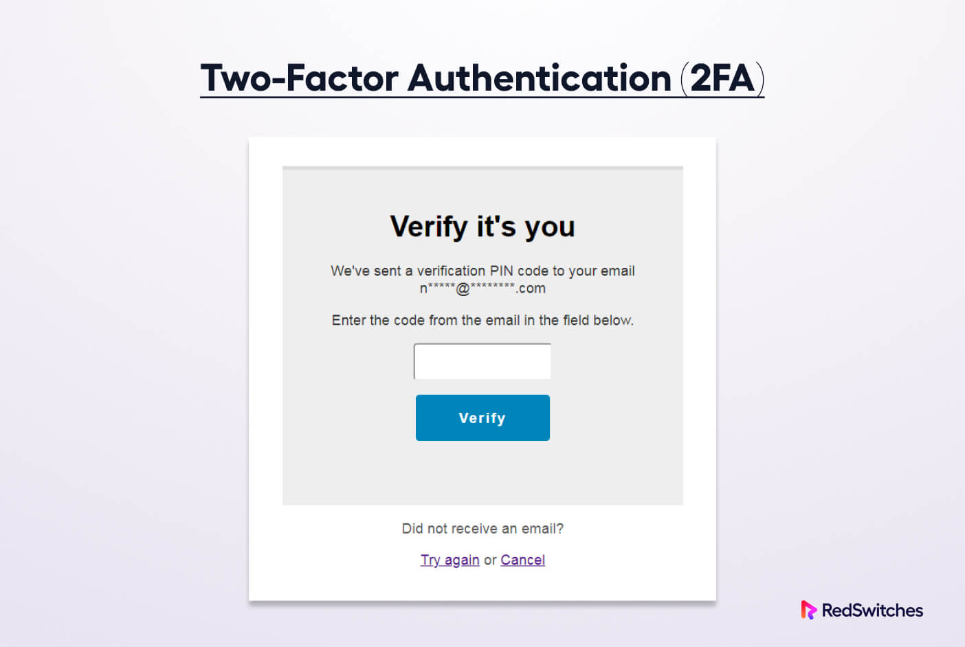 Two factor authentication