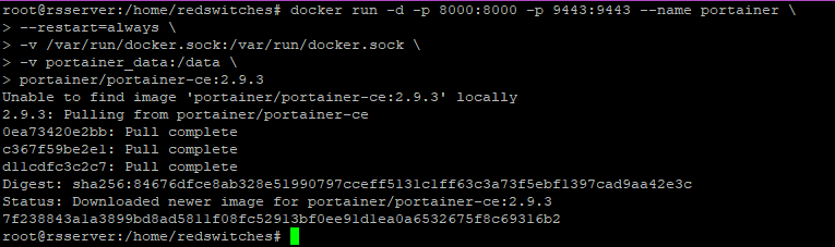 install docker portainer