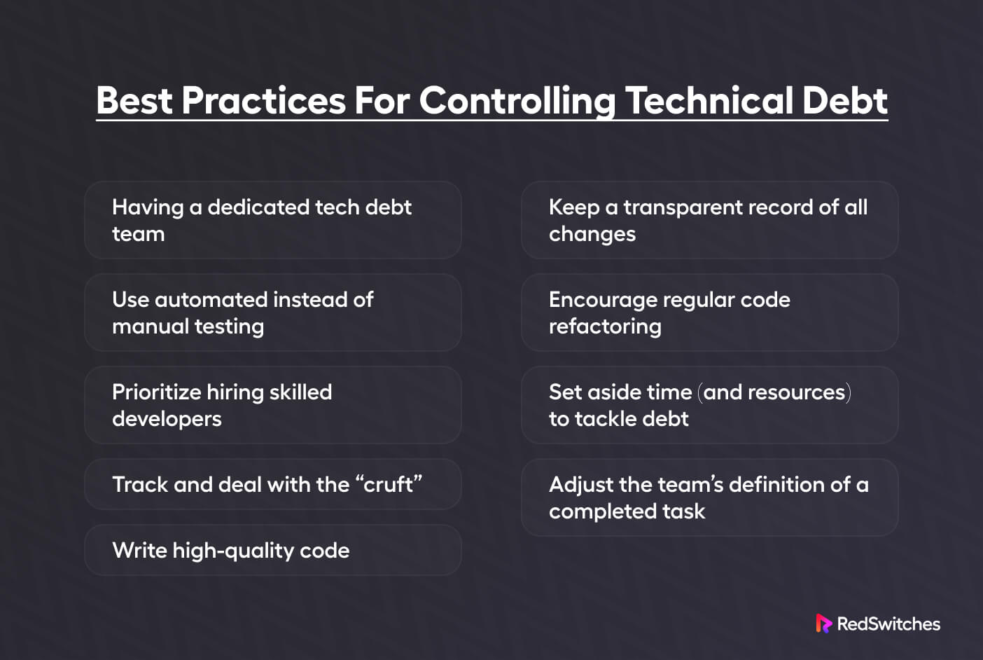 How to Reduce Technical Debt?