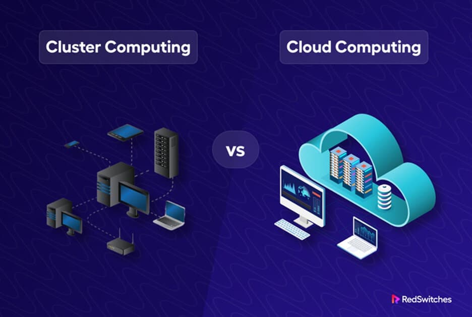cluster computing vs cloud computing