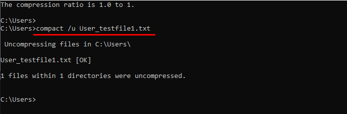 compression ratio 0.1 to 1