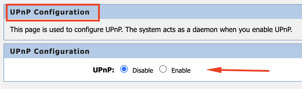 How to turn on UPnP Router