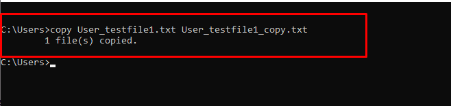 copy User_testfile1.txt User_testfile1_copy.txt