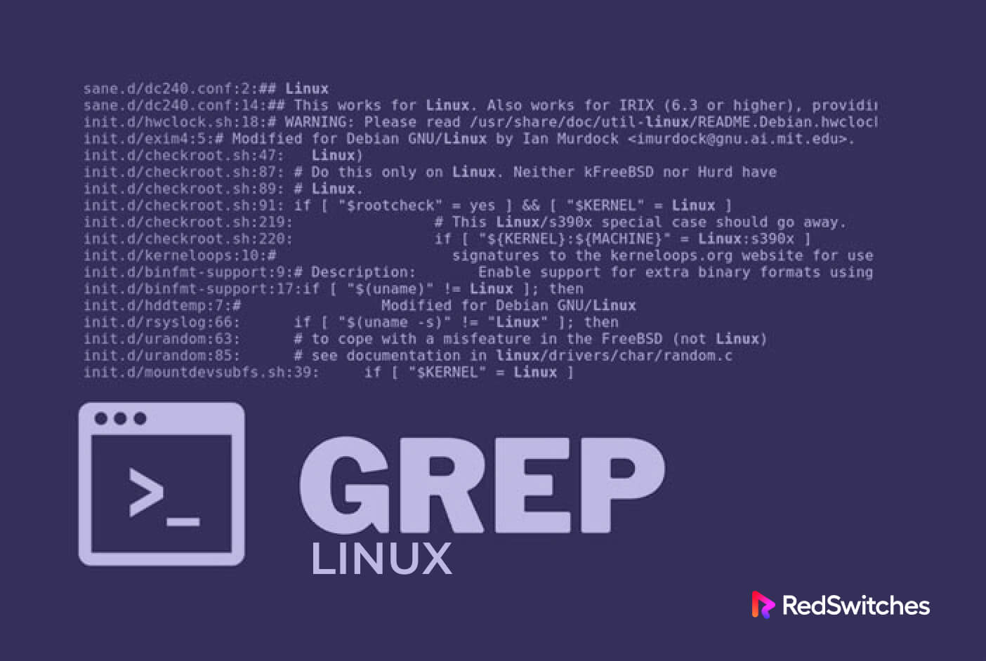 give use of grep command in linux