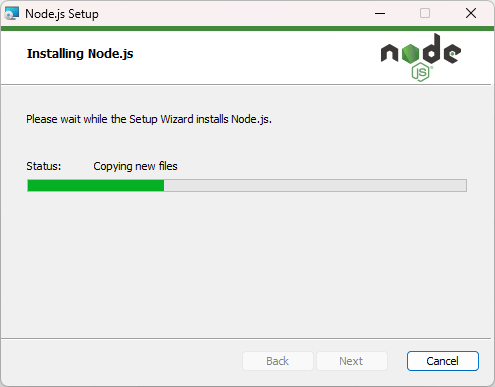 Node.js installation on Windows