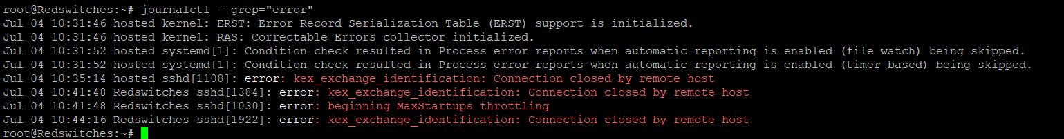 Filtering Log Entries by a Specific Keyword in journalctl