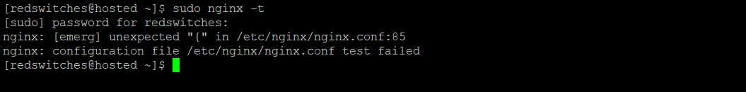 nginx syntax check