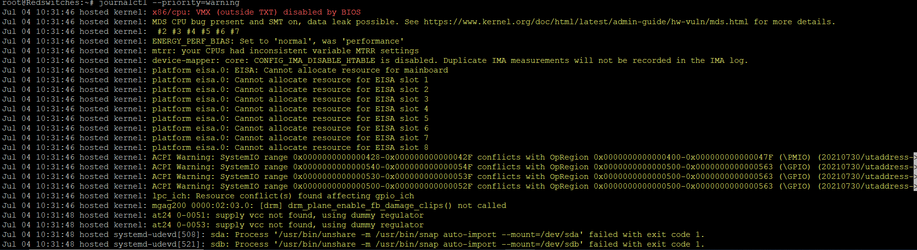 Filter Log Entries by Priority in journalctl