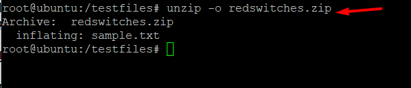 # unzip -o redswitches.zip