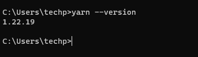 Verify Yarn Installation