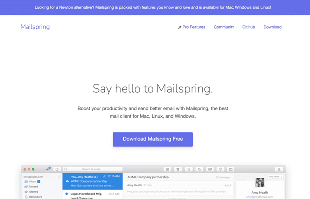 Mailspring best Linux email client