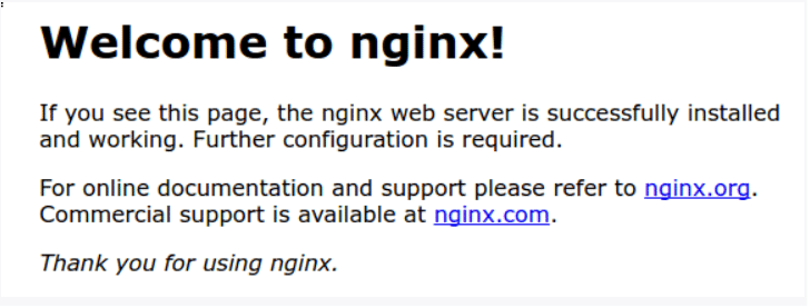 NGINX is properly installed on your Ubuntu server
