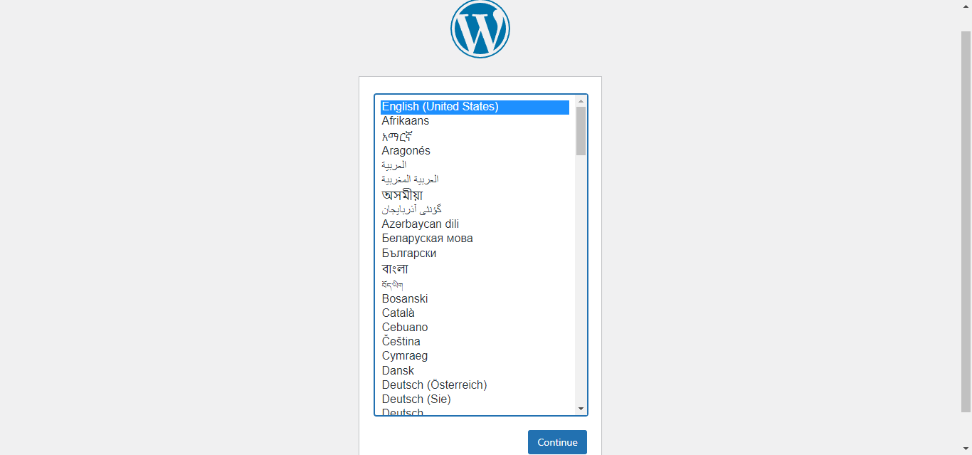access and configure wordpress docker website