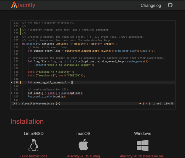 Alacritty terminal for ubuntu