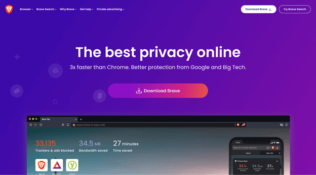 Brave is among the best browsers for ubuntu