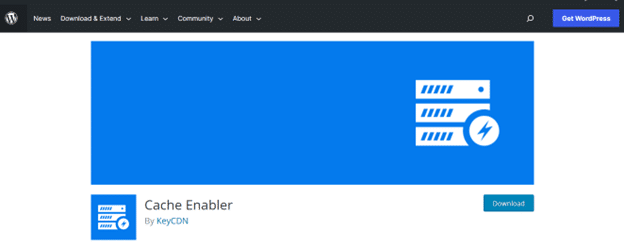 Cache Enablers wordpress cache plugin