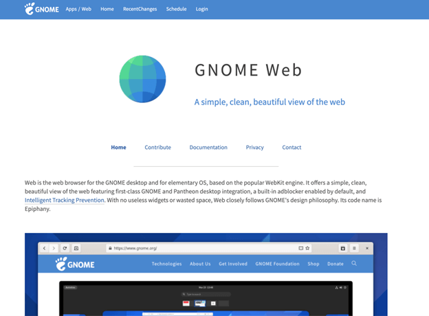 Gnome is the in the list of leading and the best browsers for ubuntu