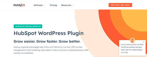 HubSpot wordpress plugin