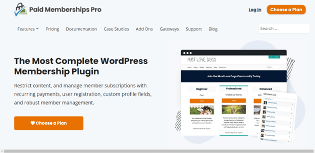 Paid Memberships Pro WordPress Membership Plugin