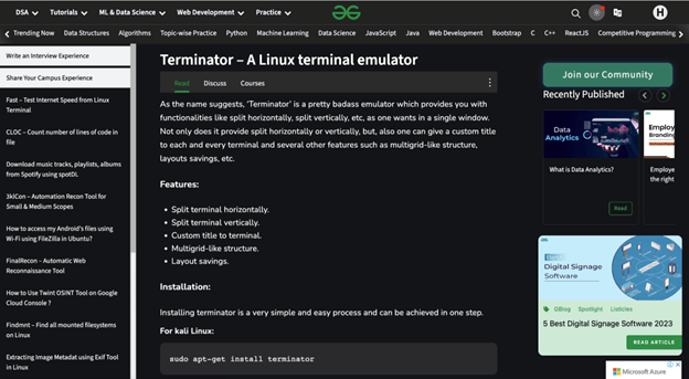 Terminator terminal for ubuntu