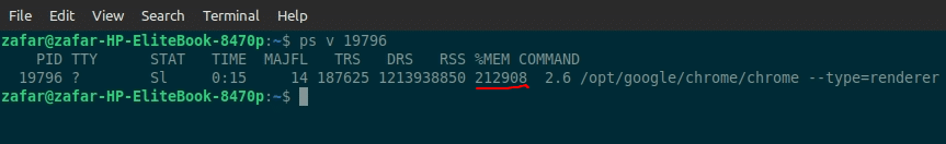 Use the ps Utility to View Process Memory Consumption