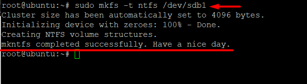 format disk partitions in Linux