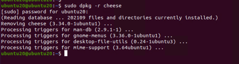 Uninstall deb file on ubuntu using software center 