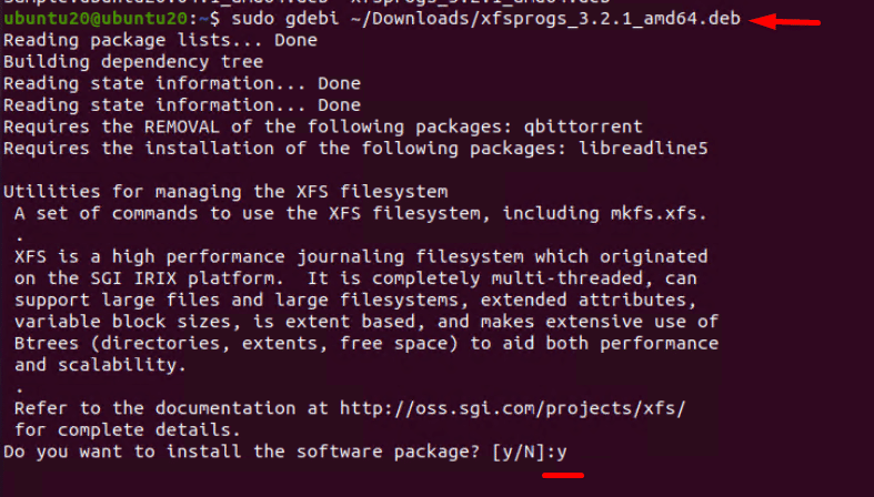 Install deb file on ubuntu using GDebi