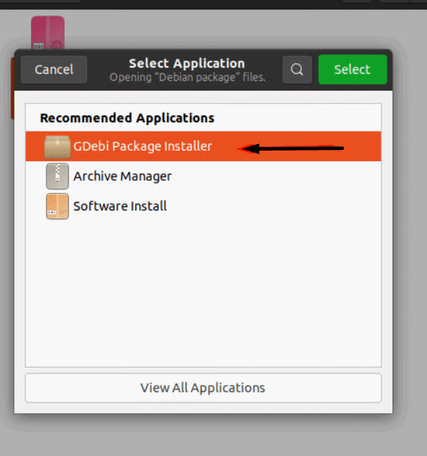 GDebi Package Installer