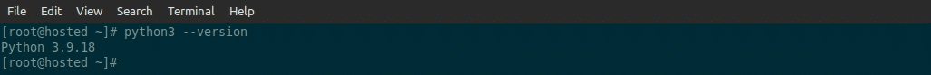 python3 --version