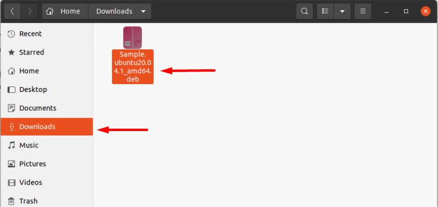 Downloads directory visual