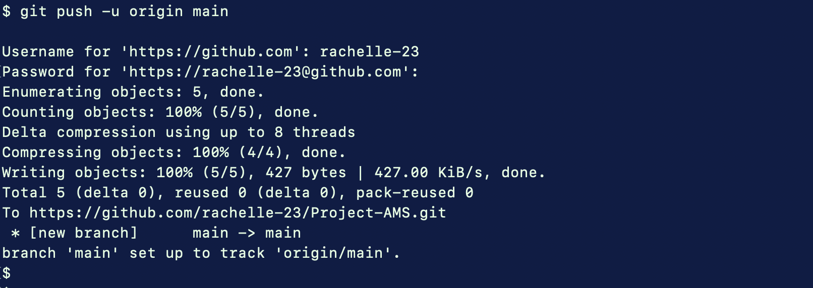 Step 5 to Git Push to Remote branch