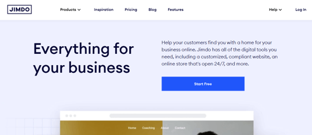 jimdo the best website builders with ecommerce