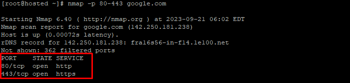 nmap ping to secured http
