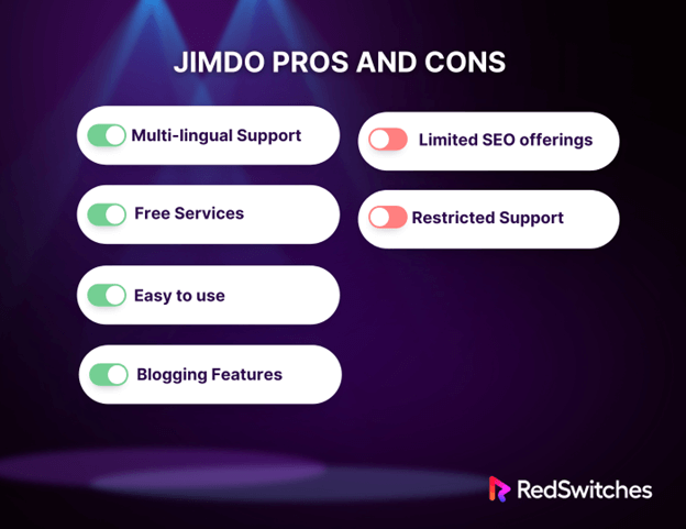 pros and cons of jimdo the best website builders with ecommerce