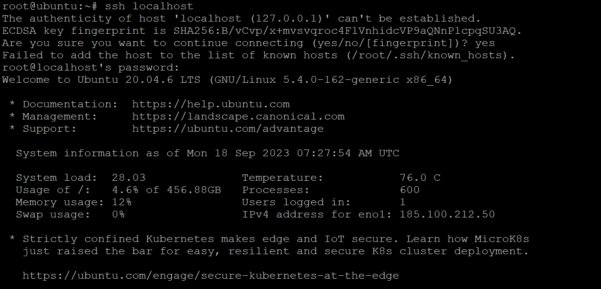 Install an OpenSSH Server