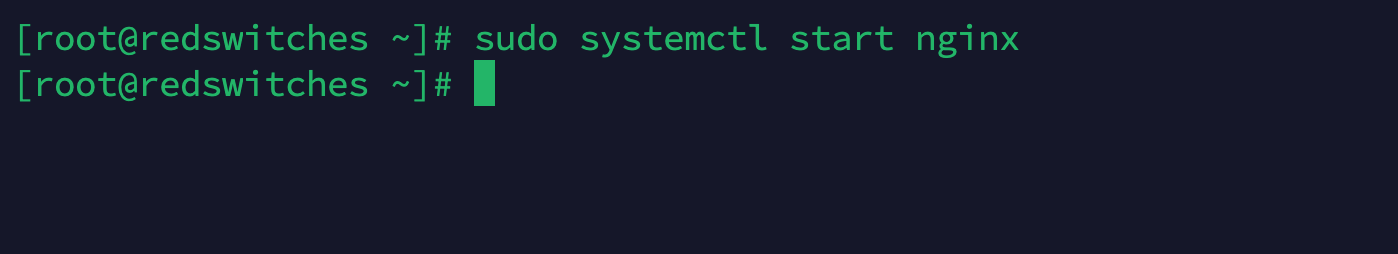 systemctl start nginx