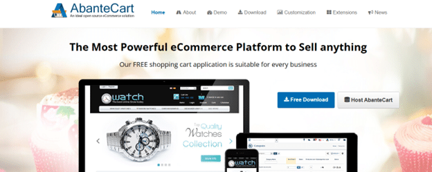 AbanteCart ecommerce platform