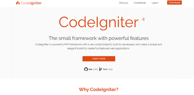CodeIgniter php framework