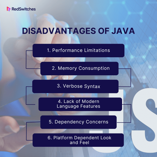 Disadvantages of Java