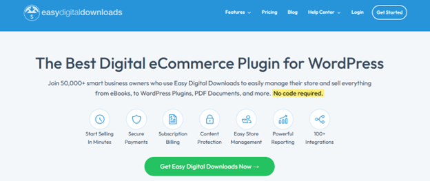 Easy Digital Downloads wordpress ecommerce plugins
